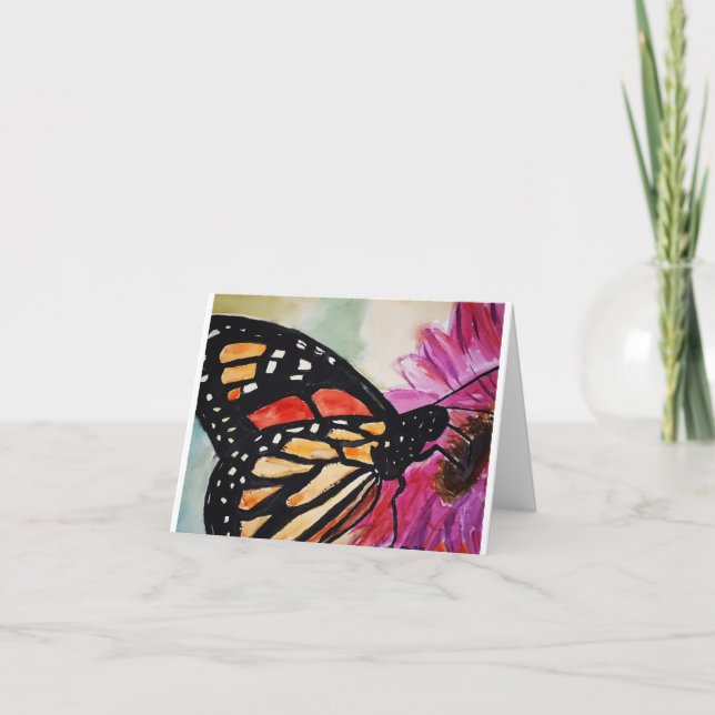 Monarch Butterfly blank card (Front)