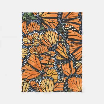 Monarch Butterfly Blanket by timfoleyillo at Zazzle