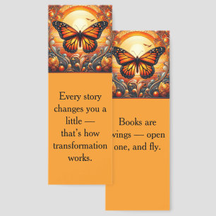Monarch Butterfly Bookmark – Radiant Sunset