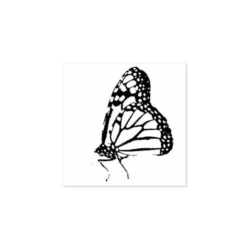 Monarch Butterfly Bug Insect Wildlife Wood Stamp