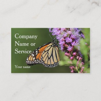Monarch Butterfly Business Card by backyardwonders at Zazzle