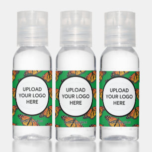 Monarch Butterfly Business Logo Name Message Hand Sanitizer