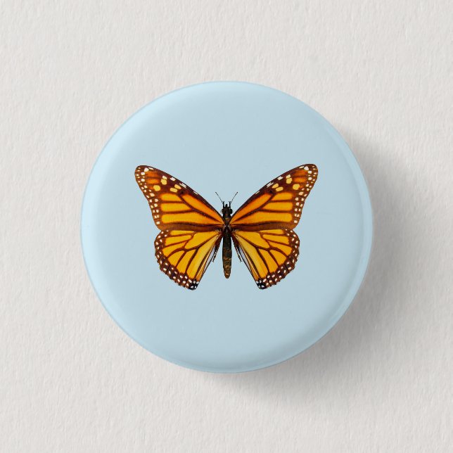 Monarch Butterfly Button (Front)