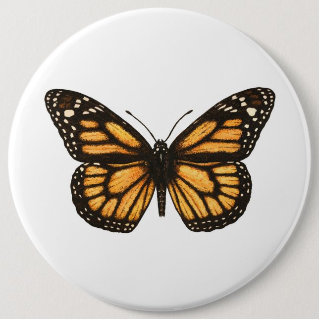 Monarch butterfly button (Front)