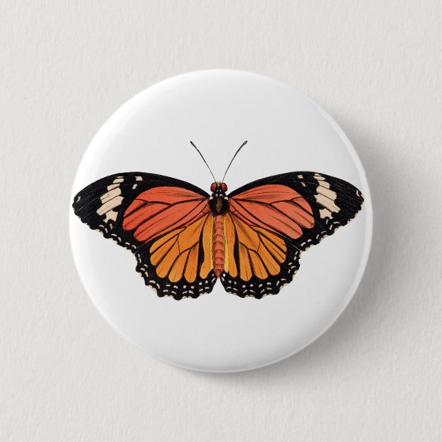 Monarch Butterfly Button (Front)