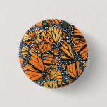 Monarch Butterfly Button
