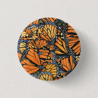 Monarch Butterfly Button