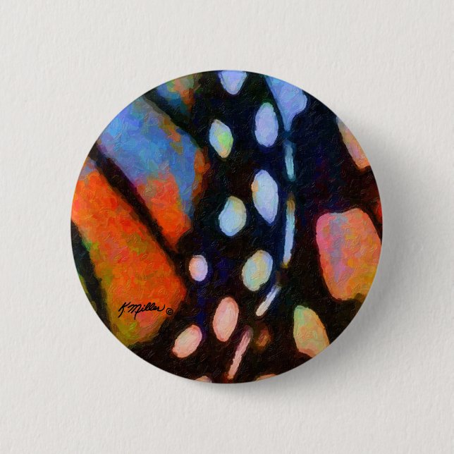 Monarch Butterfly Button (Front)