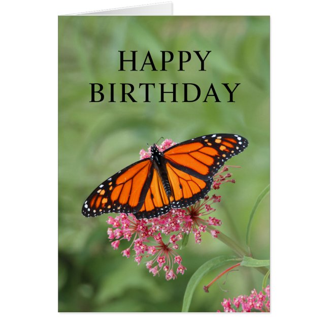 Monarch Butterfly Card (Front)