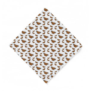 Monarch butterfly cartoon illustration bandana