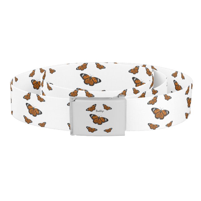 Monarch butterfly cartoon illustration  belt (Coil)