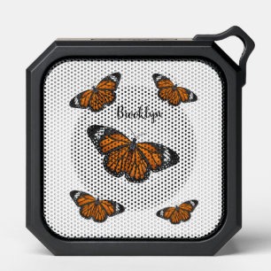 Monarch butterfly cartoon illustration bluetooth speaker