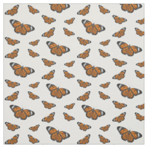 Monarch butterfly cartoon illustration fabric