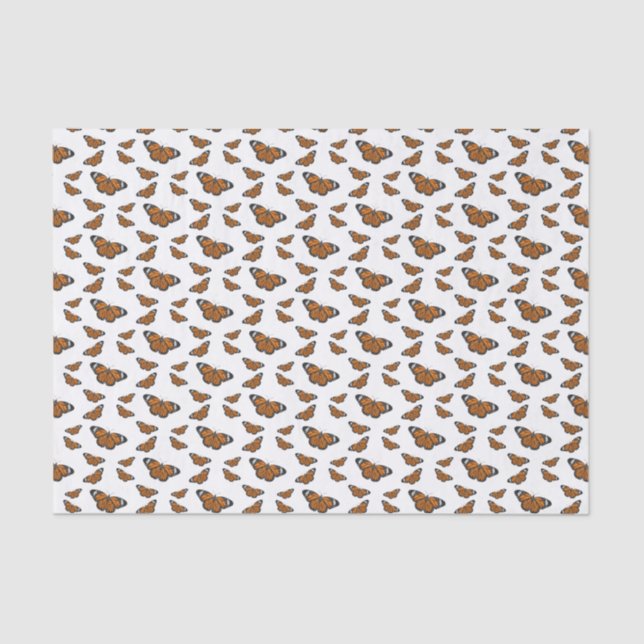 Monarch butterfly cartoon illustration  tissue paper (Front)
