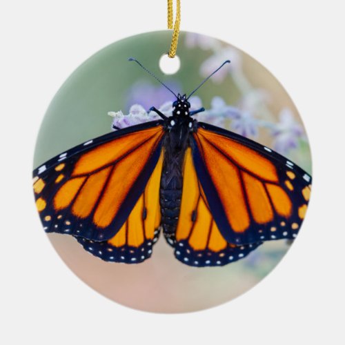 Monarch Butterfly Ceramic Ornament