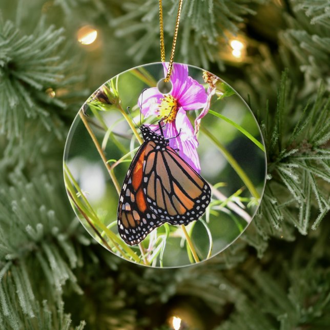 Monarch Butterfly Ceramic Ornament (Tree)