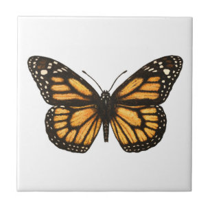Monarch butterfly ceramic tile