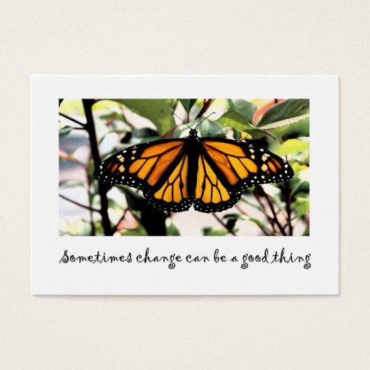 monarch butterfly change can be...good thing (Front)