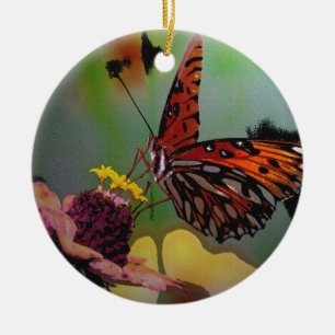 Monarch Butterfly Christmas Ornament