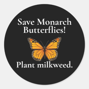  Monarch butterfly CLASSIC ROUND STICKER