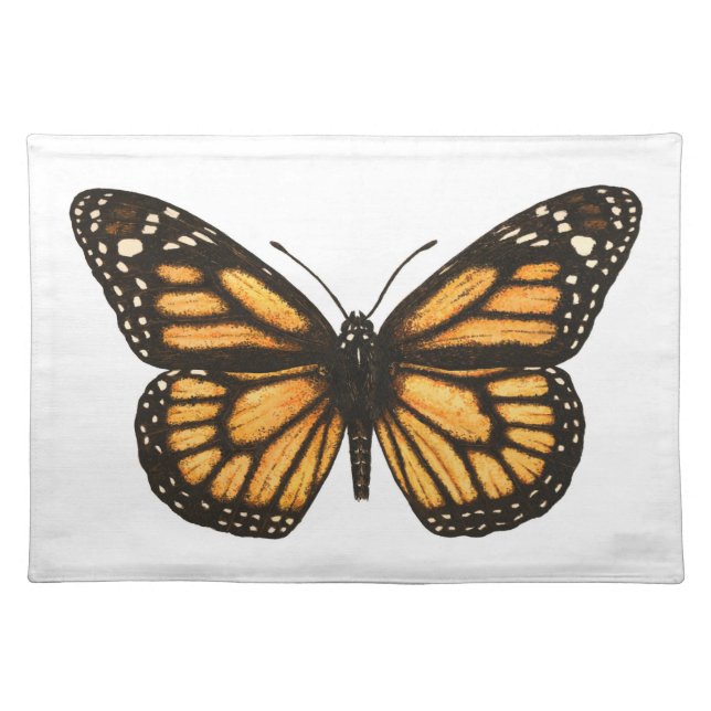 Monarch butterfly cloth placemat (Front)