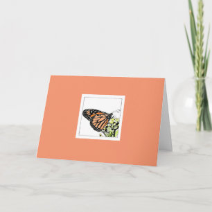 Monarch Butterfly (Colorized) Card