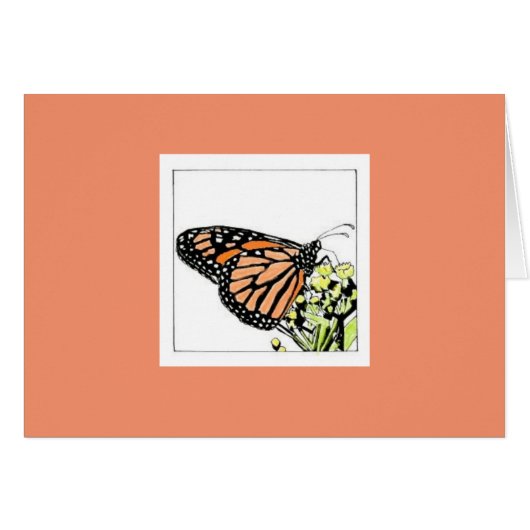 Monarch Butterfly (Colorized) Cards (Front Horizontal)
