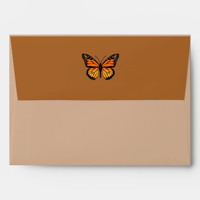 Monarch Butterfly Colors Envelope (Back (Top Flap))