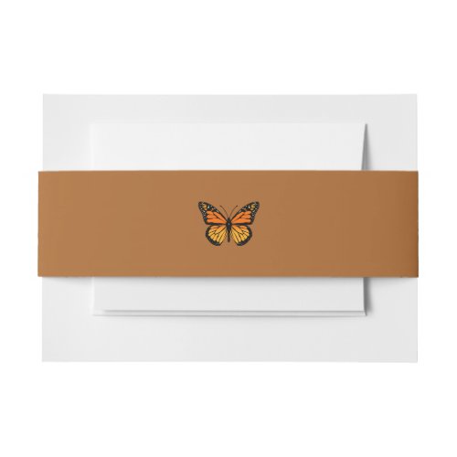 Monarch Butterfly Colors Invitation Belly Band