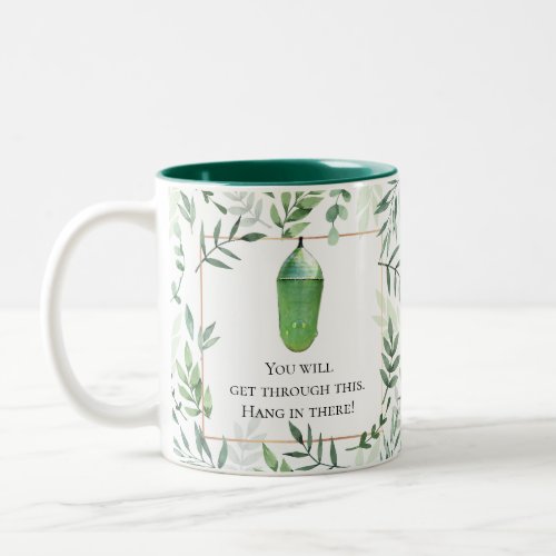 Monarch Butterfly Custom Encouraging Message Two_Tone Coffee Mug