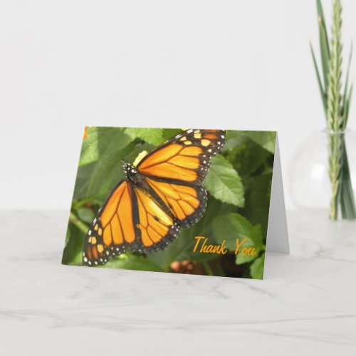 Monarch Butterfly _ Customizable Thank You Card