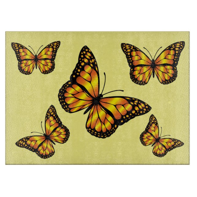 MONARCH BUTTERFLY CUTTING BOARD (Front)