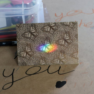 Monarch Butterfly Daisy Art Daisies Monarchs    Foil Card