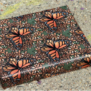 Monarch Butterfly Daisy Art Daisies Monarchs Wrapping Paper Sheets