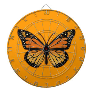 Monarch Butterfly Dartboard With Darts