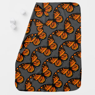 Monarch Butterfly Design - Baby Blanket