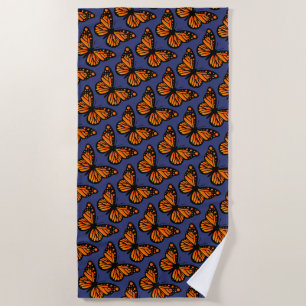 Monarch Butterfly Design - Beach Towel