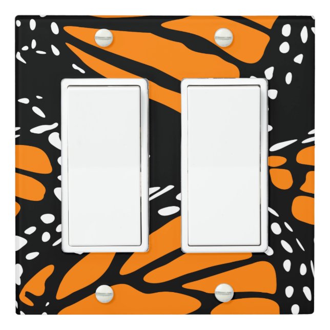 Monarch Butterfly Design - Light Switch Cover (In Situ)