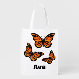 Monarch Butterfly Design - Reusable Bag