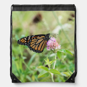 Monarch Butterfly Drawstring Bag