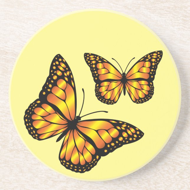 MONARCH BUTTERFLY DRINK COASTER (Front)