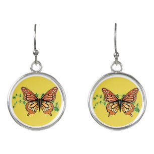 Monarch Butterfly Earrings - Butterfly Earrings