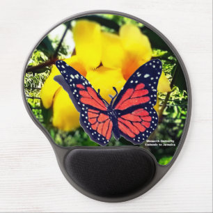 "Monarch Butterfly" Endemic to Jamaica Gel Mouse Pad