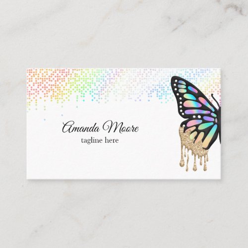 monarch butterfly event planner life coach busines business card