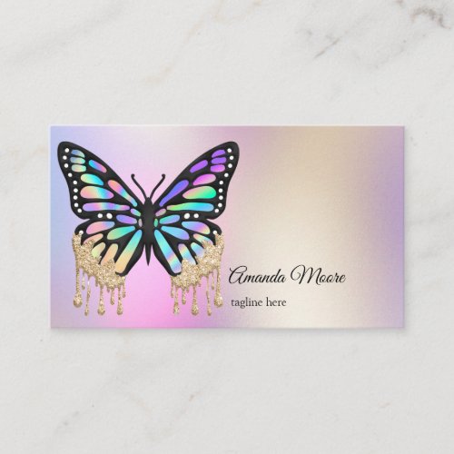 monarch butterfly event planner life coach busines business card