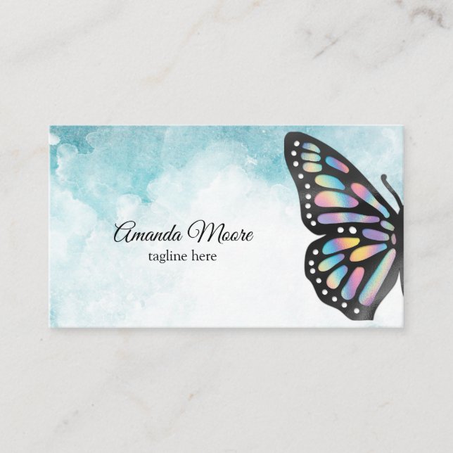 monarch butterfly event planner life coach business card (Front)