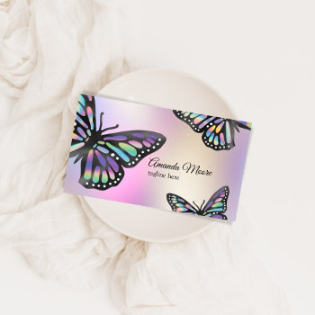 Monarch Butterfly Event Planner Life Coach Business Card by smmdsgn at Zazzle