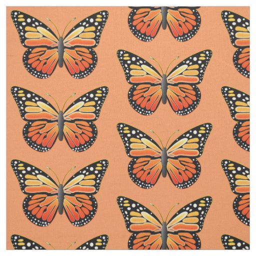 Monarch Butterfly Fabric | Zazzle