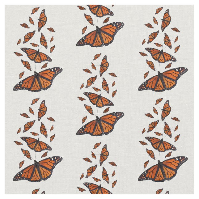 Monarch Butterfly Fabric (Choose Your Colour) (Close Up)