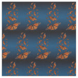 Monarch Butterfly Fabric (Light/Dark Blue)